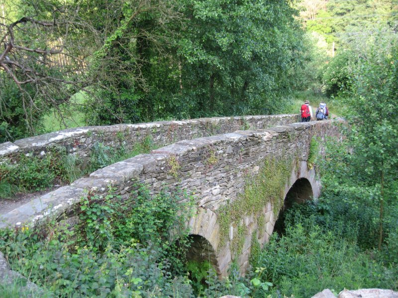 Romanic bridge Ponte Aspera built in XIII c