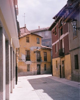Calle antigua en Leon