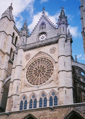 Fachada catedral  de Leon