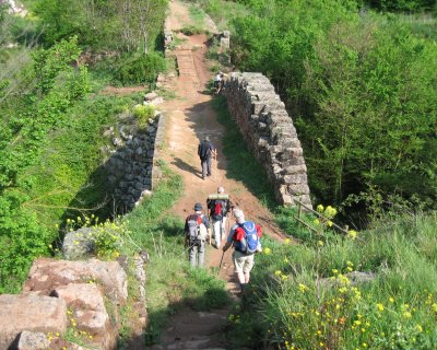 The Roman bridge at Cirauqui