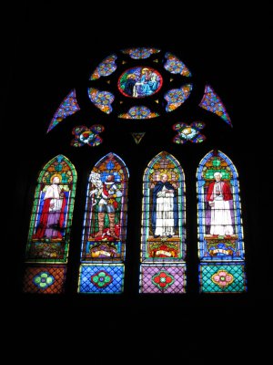 Stained glass at San Pedro de la Rua