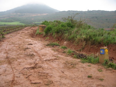 Another muddy trail in Azqueta