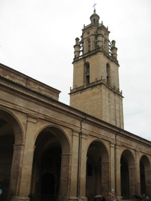 The tower of Iglesia Santa Maria in Los Arcos