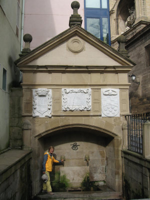 Pilgrim Fountain in Logroņo, built around 1675