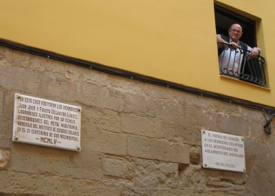 Our host Eduardo of La Becada, a gastronomic society in Logroo