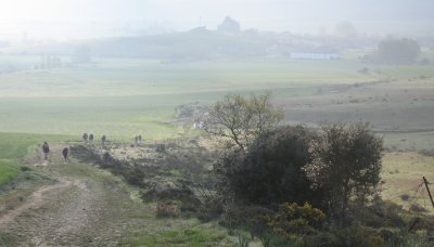 Early morning mist leaving Atapuerca