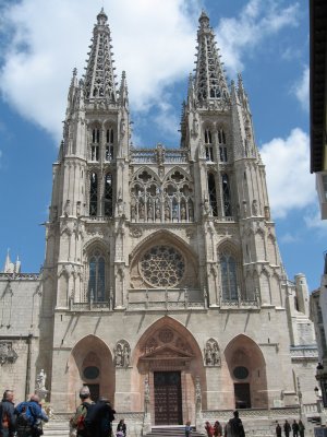 Front facade of the Burgos Cathedral