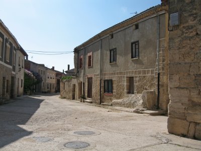 Medieval stone buildings in Hontanas