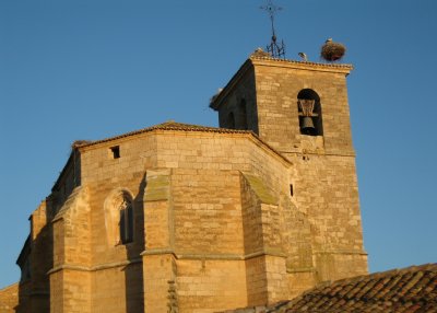 Stork nest at Iglesia de Santa Maria