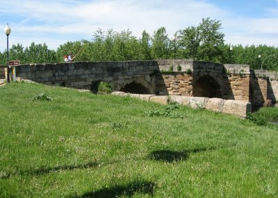 Medieval bridge over Rio Cea near Sahagun