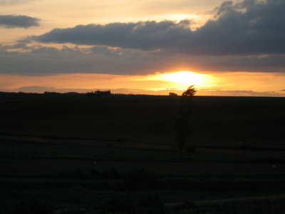 Sunset in Bercianos del Camino