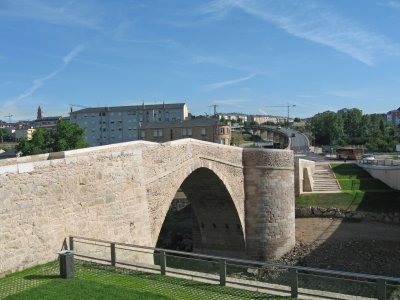 Roman bridge entering Ponferrada