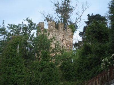 Tower of the ruined castle in Sarria