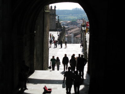 Porta del Camino into Praza Obradoiro