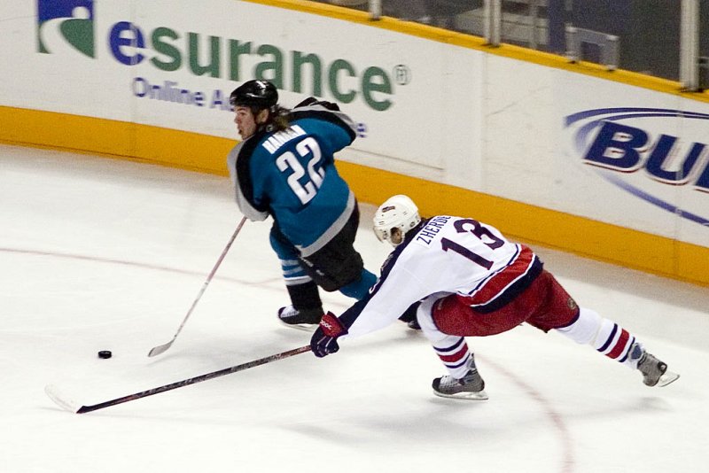 Columbus Blue Jackets vs. San Jose Sharks - March 16, 2007