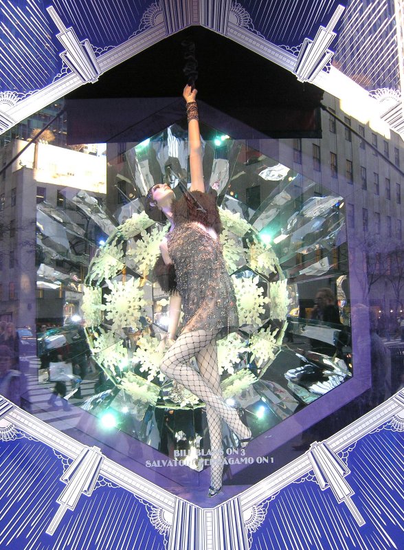 Saks 5th ave blue decoration