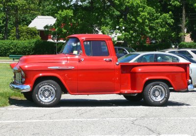 red chevy truck