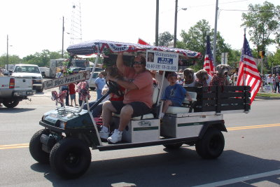 STRAWBERRY  FESTIVAL PARADE - Buddy is on far right
