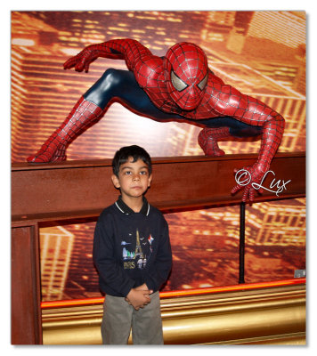 Ananth with his favourite super hero