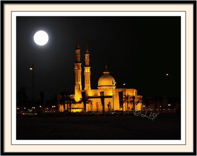 Mosque in Moon Light