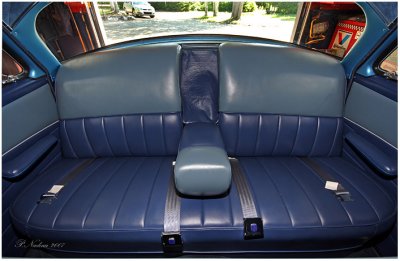 Back seat of the Lincoln Cosmopolitan 1953