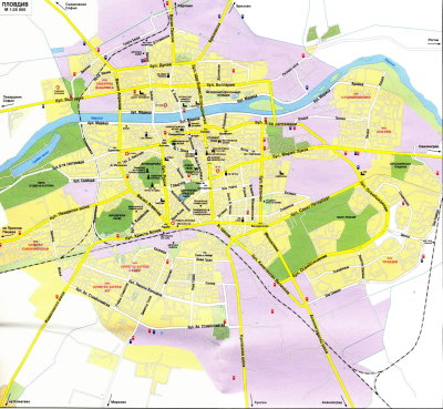 Map of Plovdiv