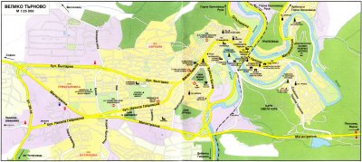 Map of Veliko Tarnovo