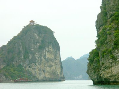 Pagoda on high island