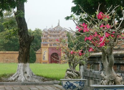 Courtyard and gate