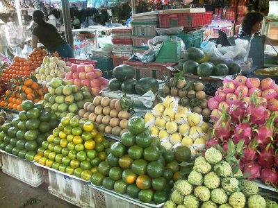 Fruit stall, Hué market