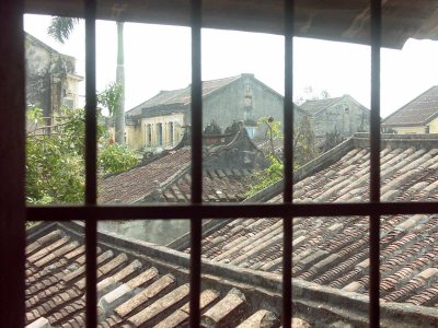 From an upstairs window