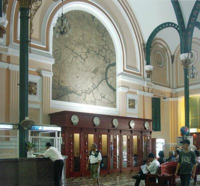 French-era map in Post Office