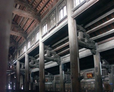 Seven-ton limewood columns