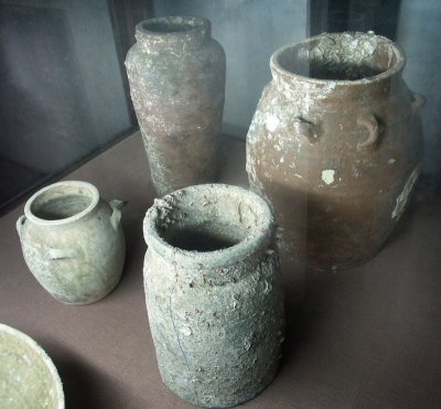 Pottery from a shipwreck
