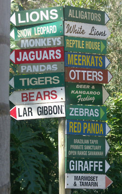 Mogo Zoo Signpost