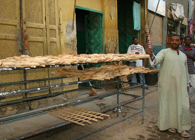 The daily bread for sale in Aswan's market.jpg