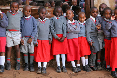 Joy Spring School Children waiting. jpg