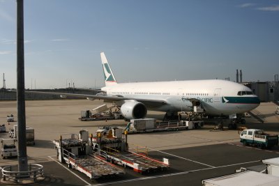 乘搭波音 777 離開了！再見大阪！