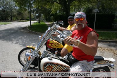 Hulk Hogan on a Chopper