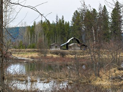 Gray Barn; Kalispel Lake Area