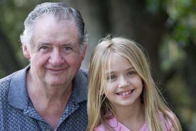 The photographer, Olivia, with Grandpa