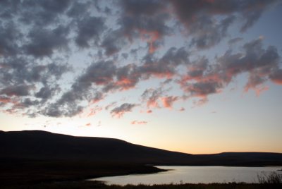 Coucher du soleil au Lac Chapman