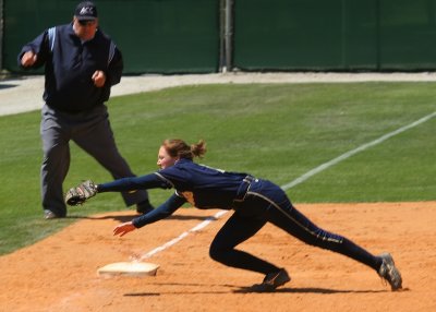 Line drive past third