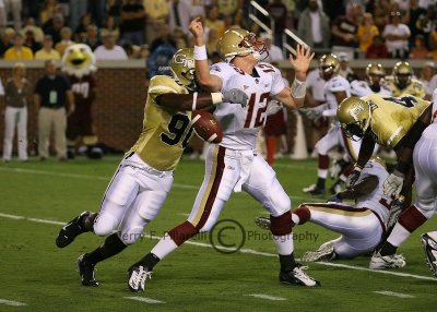 ...jolting the Boston College QB...