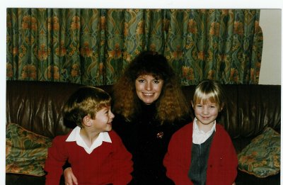 Me with my nephew Jack and niece Meryl when they were 5 (England)
