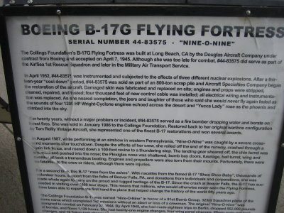 B17 WWII Flying Fortress