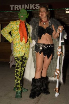 Confused Kermit and Cavewoman