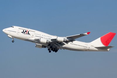 Japan Airlines 747-400 - Take Off 25R LAX