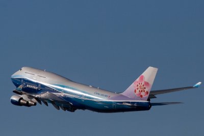 China Airlines 747-400 - Take Off 25R LAX
