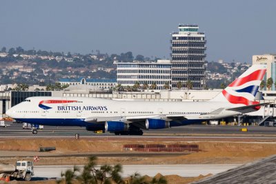 British Airways 747-400 - Just Landed 25R LAX